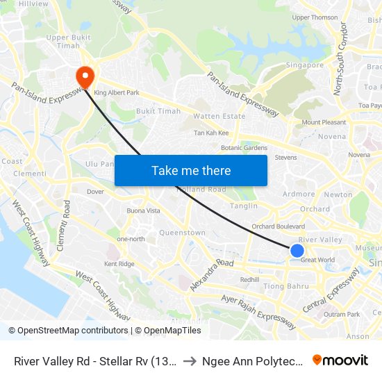 River Valley Rd - Stellar Rv (13062) to Ngee Ann Polytechnic map