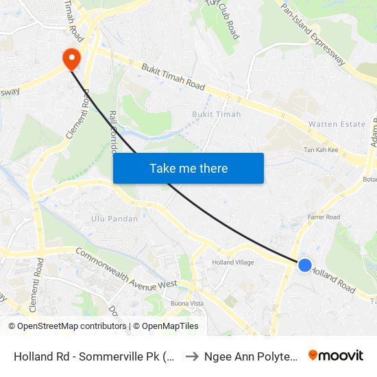 Holland Rd - Sommerville Pk (11229) to Ngee Ann Polytechnic map