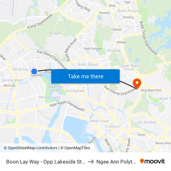 Boon Lay Way - Opp Lakeside Stn (28099) to Ngee Ann Polytechnic map