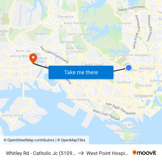 Whitley Rd - Catholic Jc (51099) to West Point Hospital map