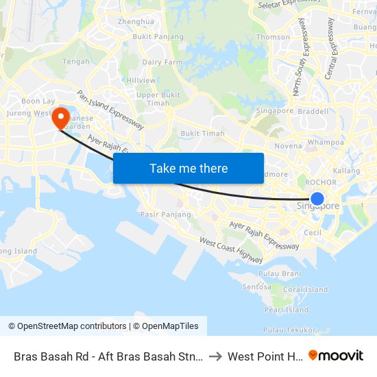 Bras Basah Rd - Aft Bras Basah Stn Exit A (04179) to West Point Hospital map
