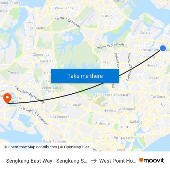 Sengkang East Way - Sengkang Stn (67409) to West Point Hospital map