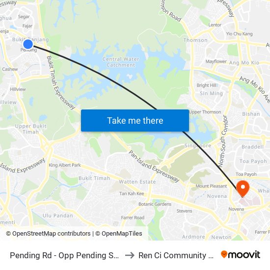 Pending Rd - Opp Pending Stn (44221) to Ren Ci Community Hospital map