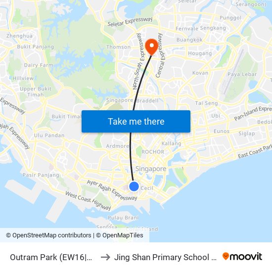 Outram Park (EW16|NE3) to Jing Shan Primary School Field map