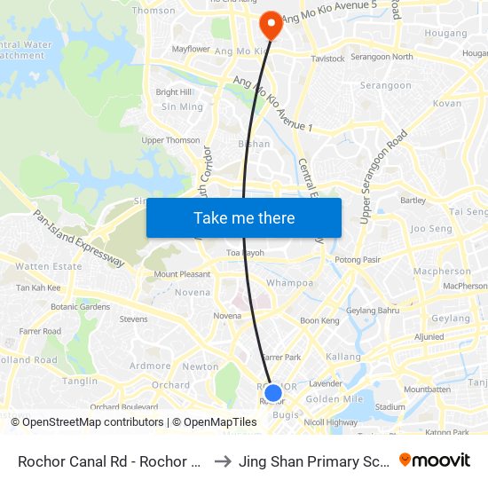 Rochor Canal Rd - Rochor Stn (07531) to Jing Shan Primary School Field map