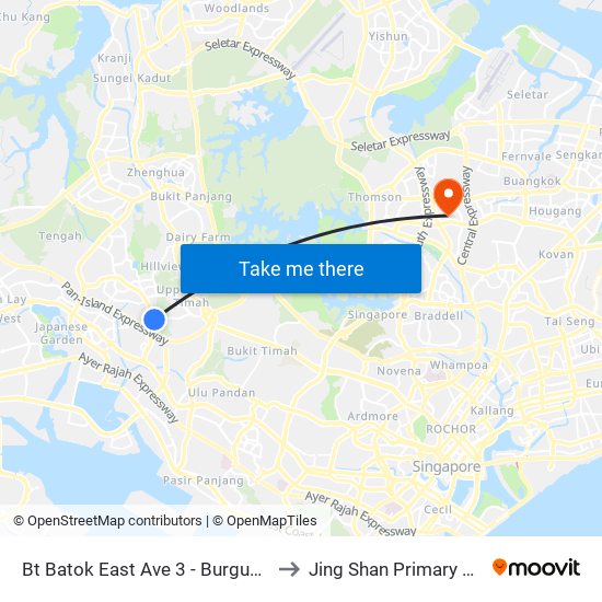 Bt Batok East Ave 3 - Burgundy Hill (42319) to Jing Shan Primary School Field map