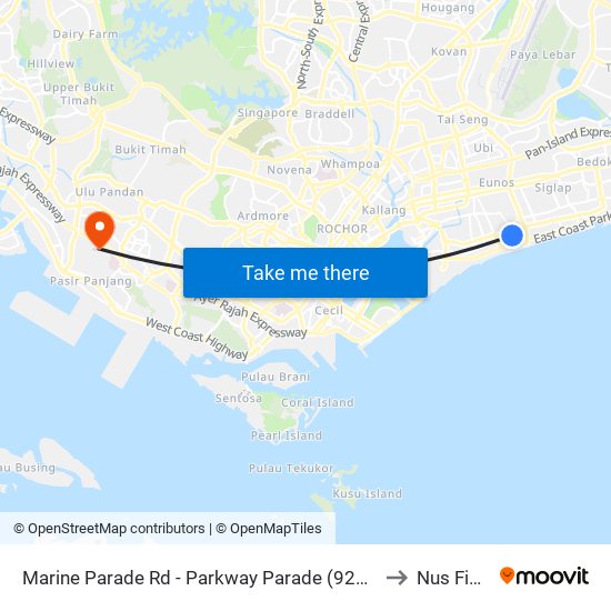 Marine Parade Rd - Parkway Parade (92049) to Nus Field map