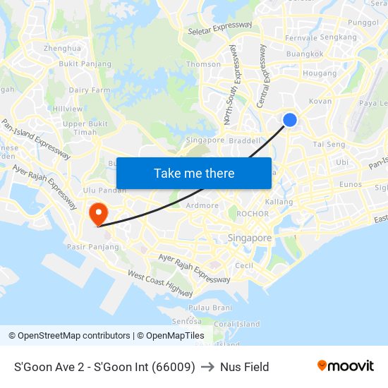 S'Goon Ave 2 - S'Goon Int (66009) to Nus Field map