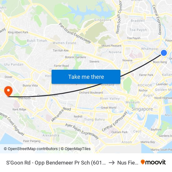 S'Goon Rd - Opp Bendemeer Pr Sch (60141) to Nus Field map