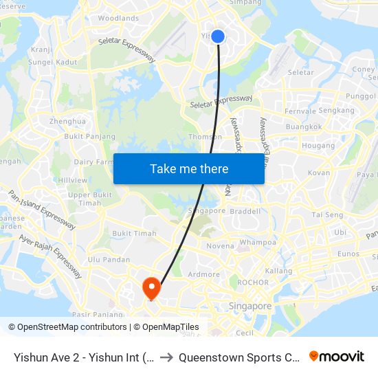 Yishun Ave 2 - Yishun Int (59009) to Queenstown Sports Complex map