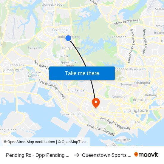 Pending Rd - Opp Pending Stn (44221) to Queenstown Sports Complex map