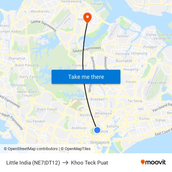 Little India (NE7|DT12) to Khoo Teck Puat map