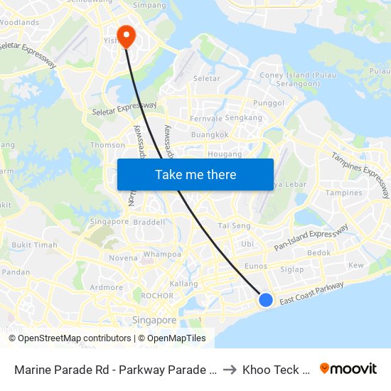 Marine Parade Rd - Parkway Parade (92049) to Khoo Teck Puat map