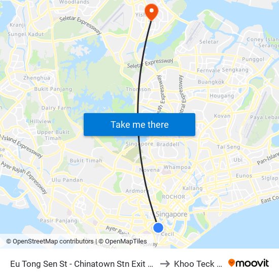 Eu Tong Sen St - Chinatown Stn Exit C (05013) to Khoo Teck Puat map