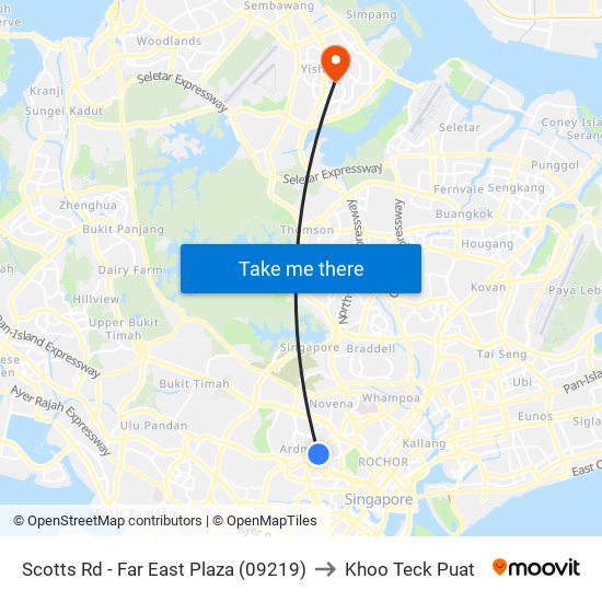 Scotts Rd - Far East Plaza (09219) to Khoo Teck Puat map