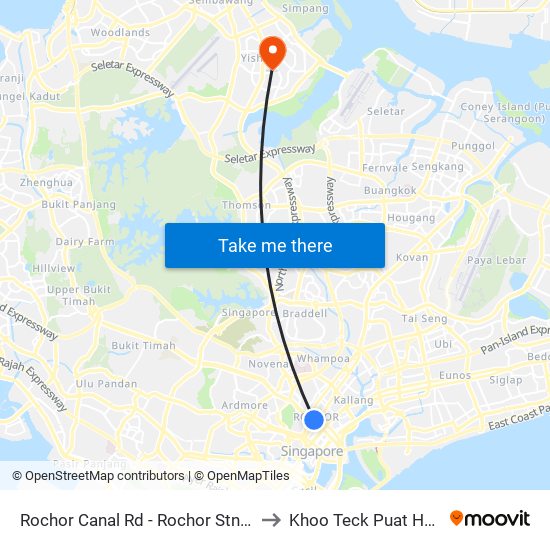 Rochor Canal Rd - Rochor Stn (07531) to Khoo Teck Puat Hospital map