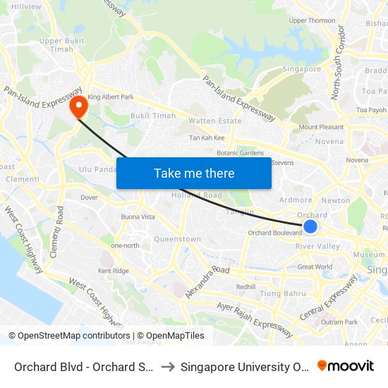 Orchard Blvd - Orchard Stn Exit 13 (09022) to Singapore University Of Social Sciences map