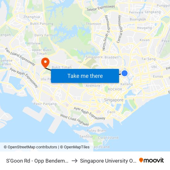 S'Goon Rd - Opp Bendemeer Pr Sch (60141) to Singapore University Of Social Sciences map