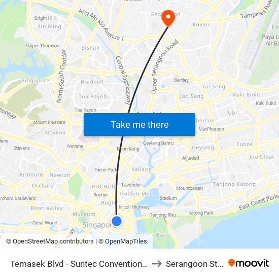 Temasek Blvd - Suntec Convention Ctr (02151) to Serangoon Stadium map