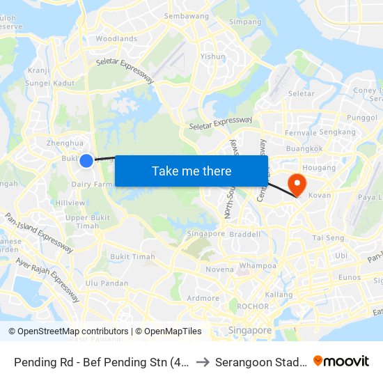 Pending Rd - Bef Pending Stn (44229) to Serangoon Stadium map