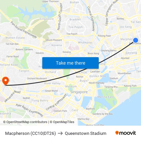 Macpherson (CC10|DT26) to Queenstown Stadium map