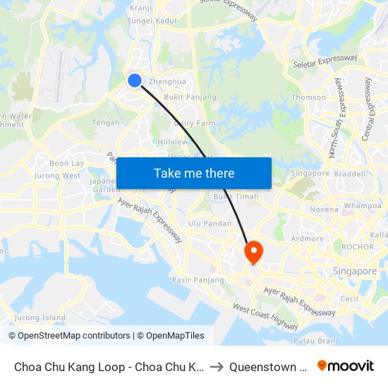 Choa Chu Kang Loop - Choa Chu Kang Int (44009) to Queenstown Stadium map