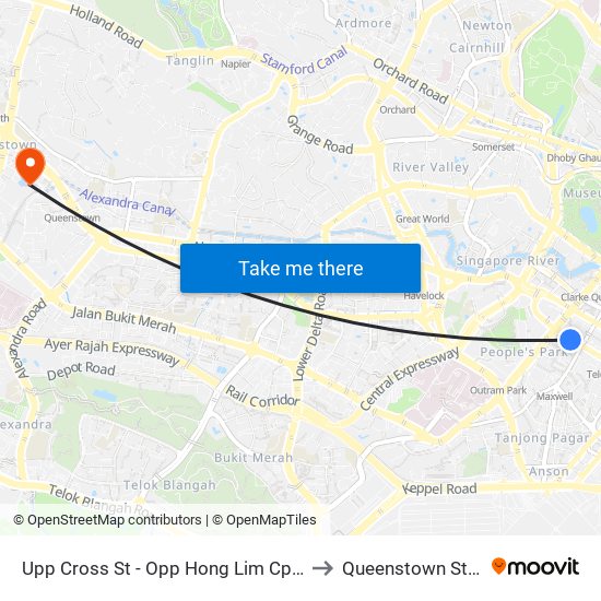 Upp Cross St - Opp Hong Lim Cplx (05131) to Queenstown Stadium map