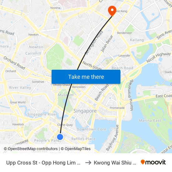 Upp Cross St - Opp Hong Lim Cplx (05131) to Kwong Wai Shiu Hospital map