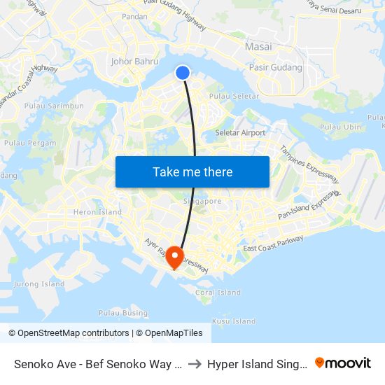 Senoko Ave - Bef Senoko Way (47111) to Hyper Island Singapore map