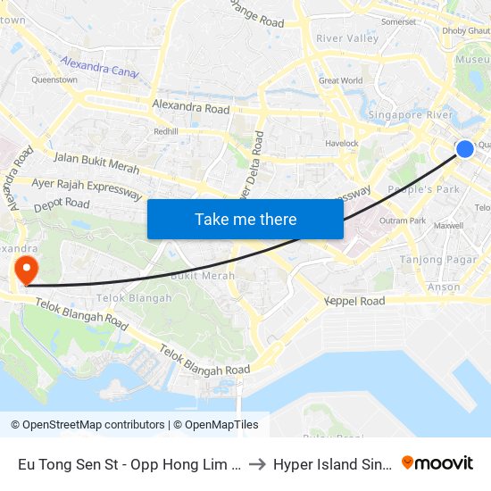 Eu Tong Sen St - Opp Hong Lim Pk (05023) to Hyper Island Singapore map