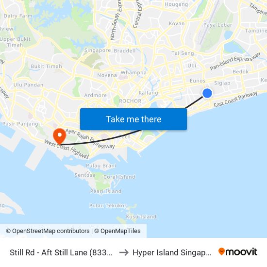 Still Rd - Aft Still Lane (83309) to Hyper Island Singapore map