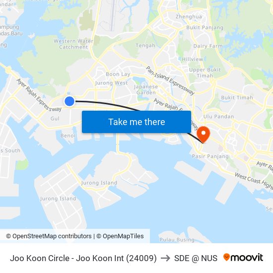 Joo Koon Circle - Joo Koon Int (24009) to SDE @ NUS map