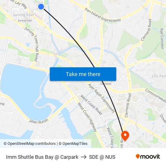 Imm Shuttle Bus Bay @ Carpark to SDE @ NUS map