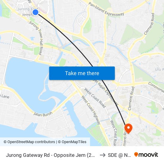 Jurong Gateway Rd - Opposite Jem (28199) to SDE @ NUS map