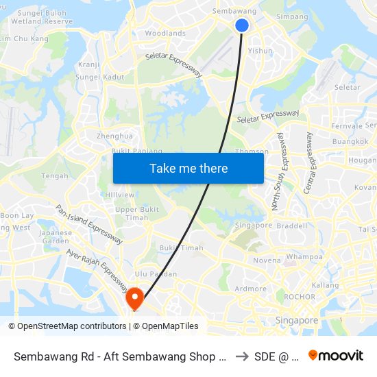Sembawang Rd - Aft Sembawang Shop Ctr (58019) to SDE @ NUS map