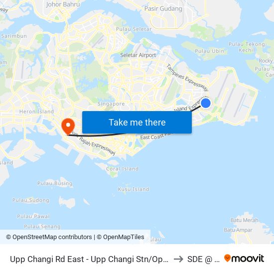 Upp Changi Rd East - Upp Changi Stn/Opp Sutd (96041) to SDE @ NUS map