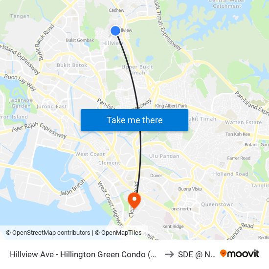 Hillview Ave - Hillington Green Condo (43268) to SDE @ NUS map