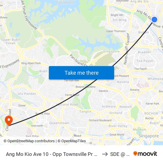 Ang Mo Kio Ave 10 - Opp Townsville Pr Sch (54609) to SDE @ NUS map