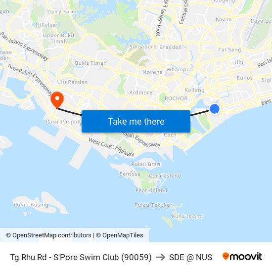 Tg Rhu Rd - S'Pore Swim Club (90059) to SDE @ NUS map