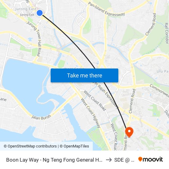 Boon Lay Way - Ng Teng Fong General Hosp (28059) to SDE @ NUS map