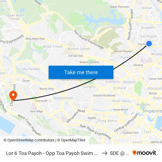 Lor 6 Toa Payoh - Opp Toa Payoh Swim Cplx (52509) to SDE @ NUS map