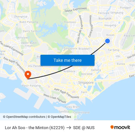 Lor Ah Soo - the Minton (62229) to SDE @ NUS map