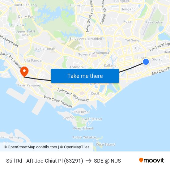 Still Rd - Aft Joo Chiat Pl (83291) to SDE @ NUS map