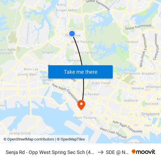 Senja Rd - Opp West Spring Sec Sch (44819) to SDE @ NUS map