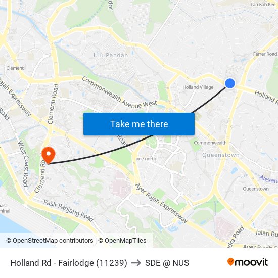 Holland Rd - Fairlodge (11239) to SDE @ NUS map