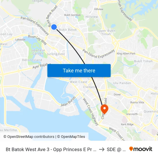 Bt Batok West Ave 3 - Opp Princess E Pr Sch (43349) to SDE @ NUS map