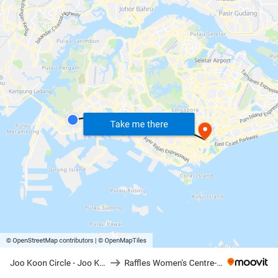 Joo Koon Circle - Joo Koon Int (24009) to Raffles Women's Centre-Raffles Hospital map