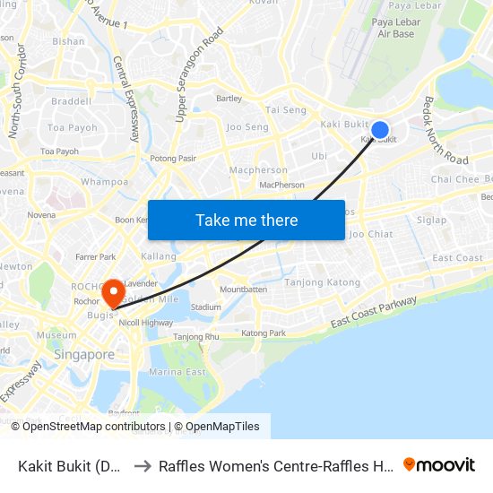 Kakit Bukit (DT28) to Raffles Women's Centre-Raffles Hospital map