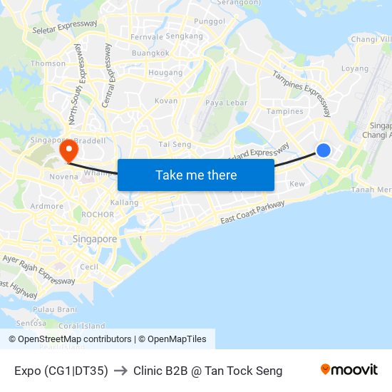 Expo (CG1|DT35) to Clinic B2B @ Tan Tock Seng map