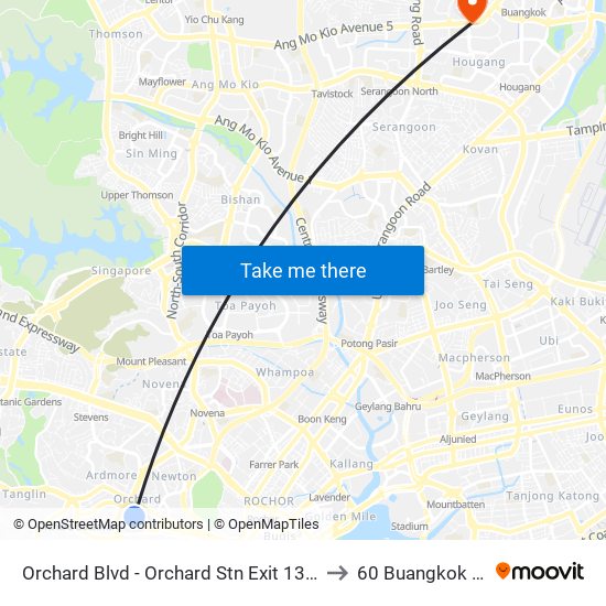Orchard Blvd - Orchard Stn Exit 13 (09022) to 60 Buangkok View map